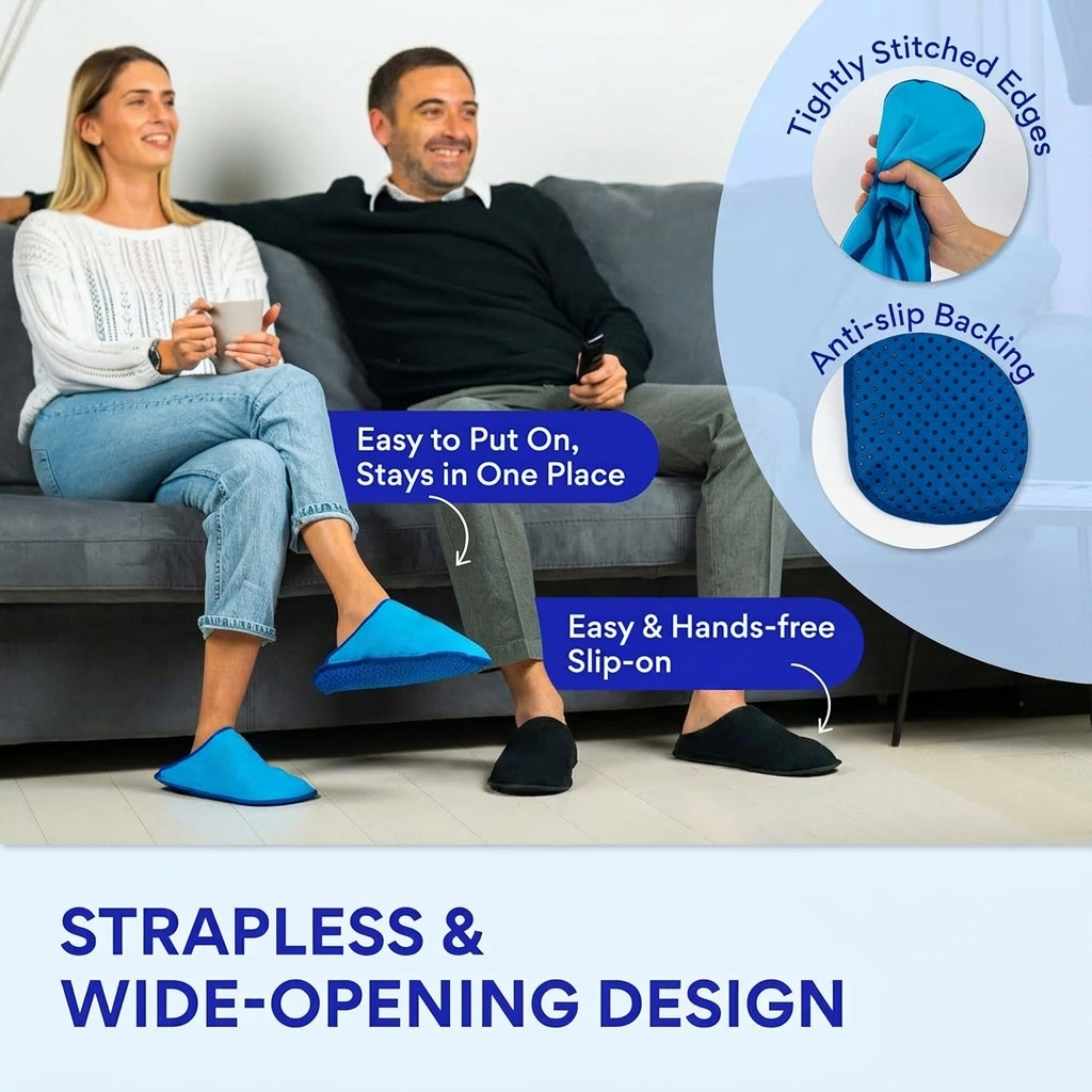 Zanviora™ Pantuflas ThermoRelief – Alivia el dolor de pies, reduce la presión y disfruta de comodidad todo el día