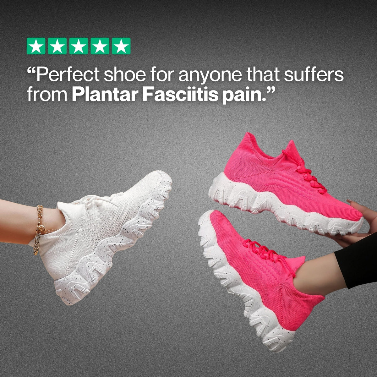 Zapatos para caminar con bienestar y soporte