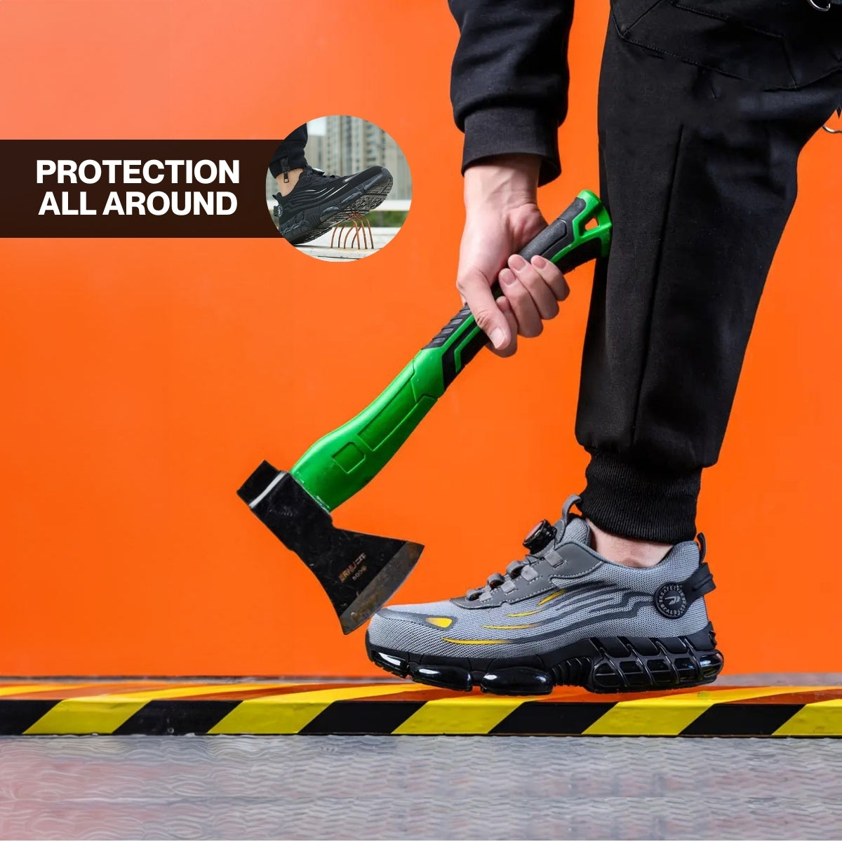 Zapatillas con puntera de acero para bienestar y protección
