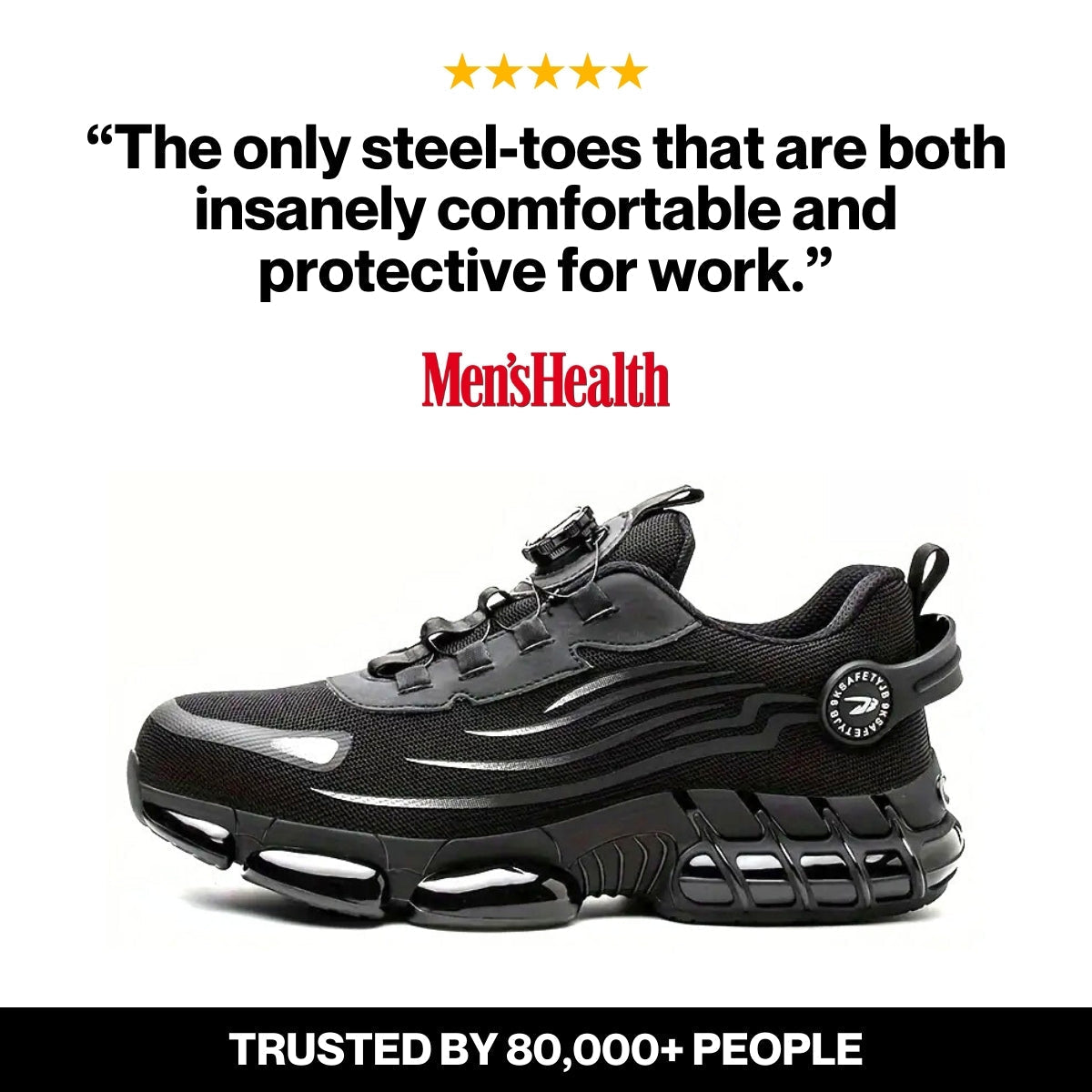 Zapatillas con puntera de acero para bienestar y protección