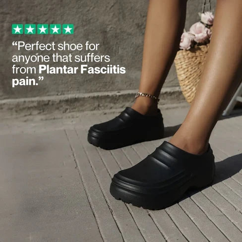 NursePro™ Zuecos para turnos de 12 horas – Soporte integrado del arco para fascitis plantar, puntera amplia y suela antideslizante