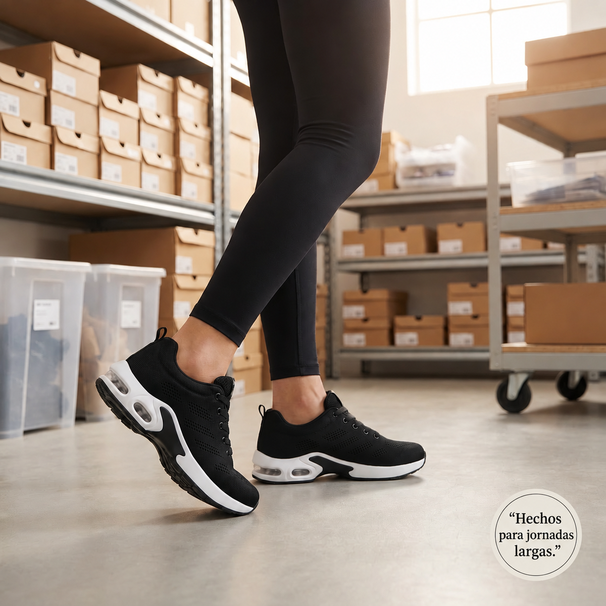 Zanviora™ Pro — Zapatos para turnos de 12 horas con alivio del dolor de pies, rodillas y espalda durante todo el día