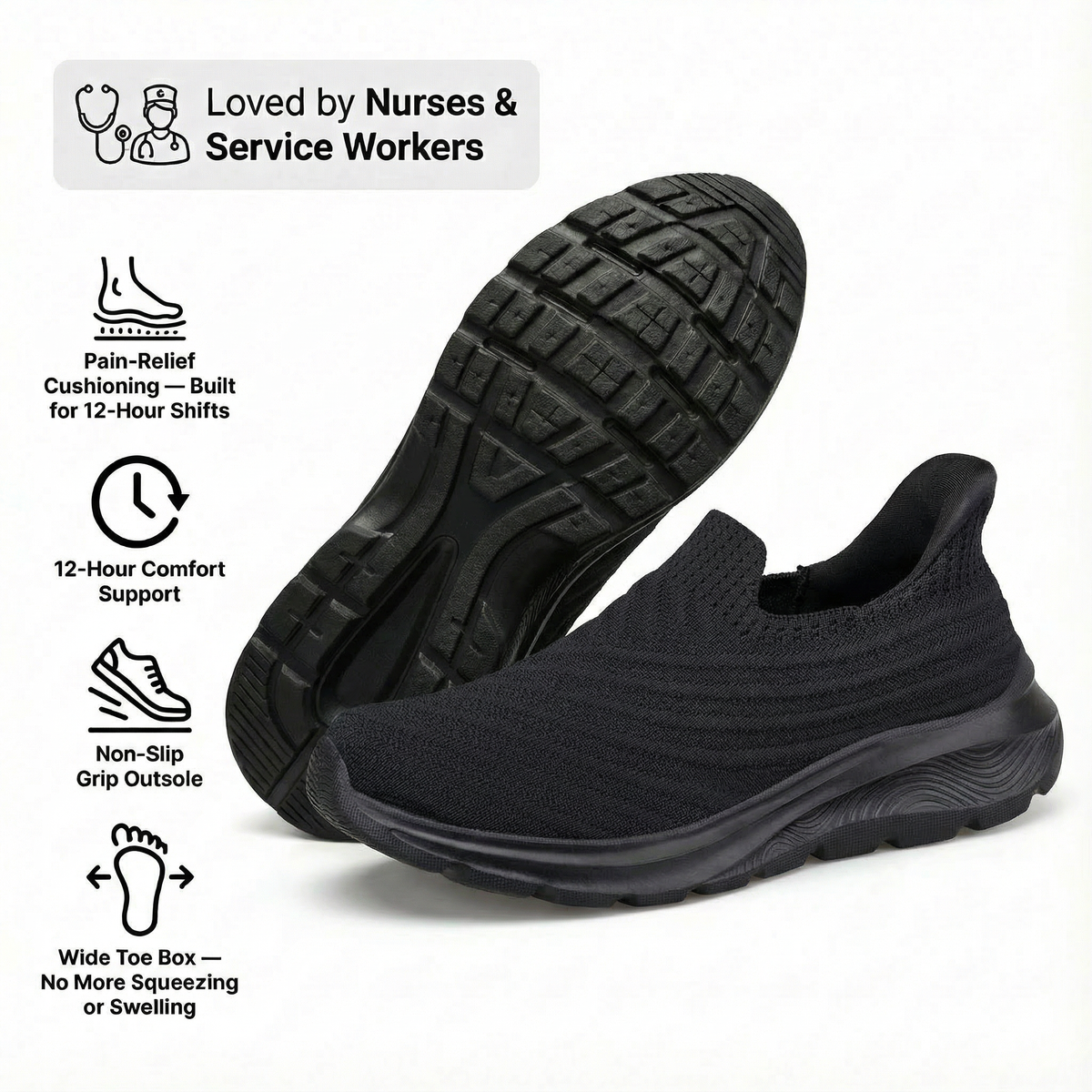 OrthoSlip Zapatos ergonómicos para el día a día (compra uno y llévate otro gratis)