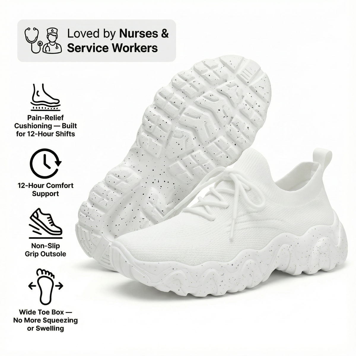 Zapatos para caminar con bienestar y soporte