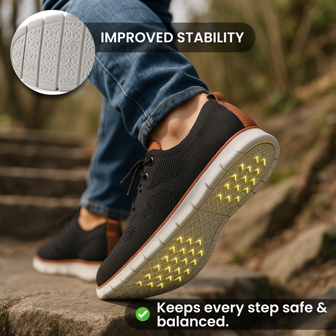 Zanviora™ Zapatos ortopédicos para hombre con diabetes – Extra anchos