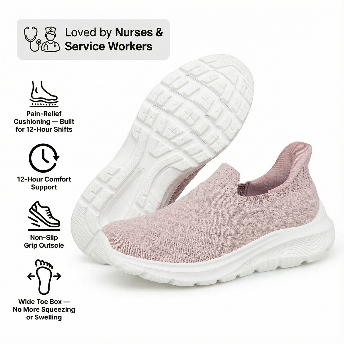 OrthoSlip Zapatos ergonómicos para el día a día (compra uno y llévate otro gratis)