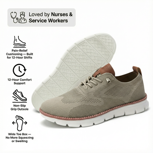 OrthoActive™ – Zapatos ortopédicos para hombre con comodidad todo el día y sin dolor