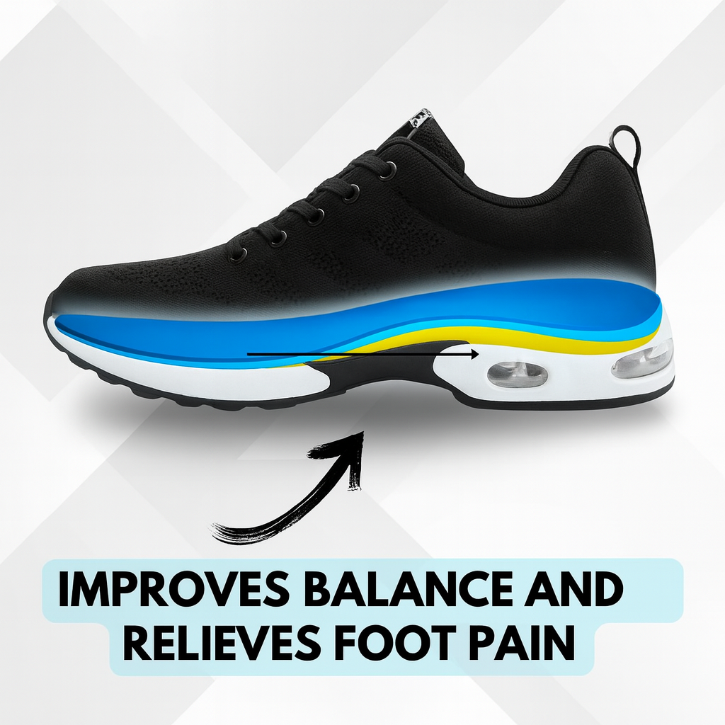 Zanviora™ Pro – Zapatos para turnos de 12 horas y alivio del talón y la fascitis plantar (Unisex)