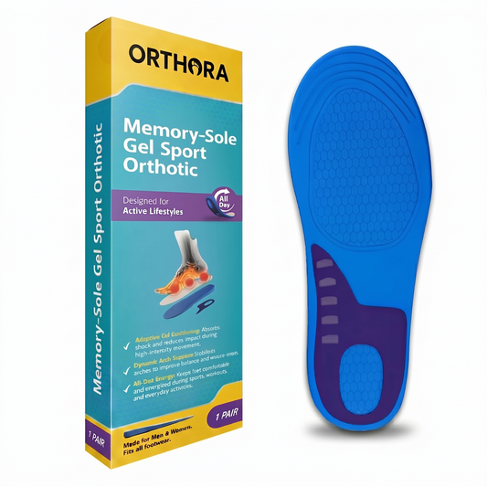 Plantillas ortopédicas deportivas de gel Memory-Sole