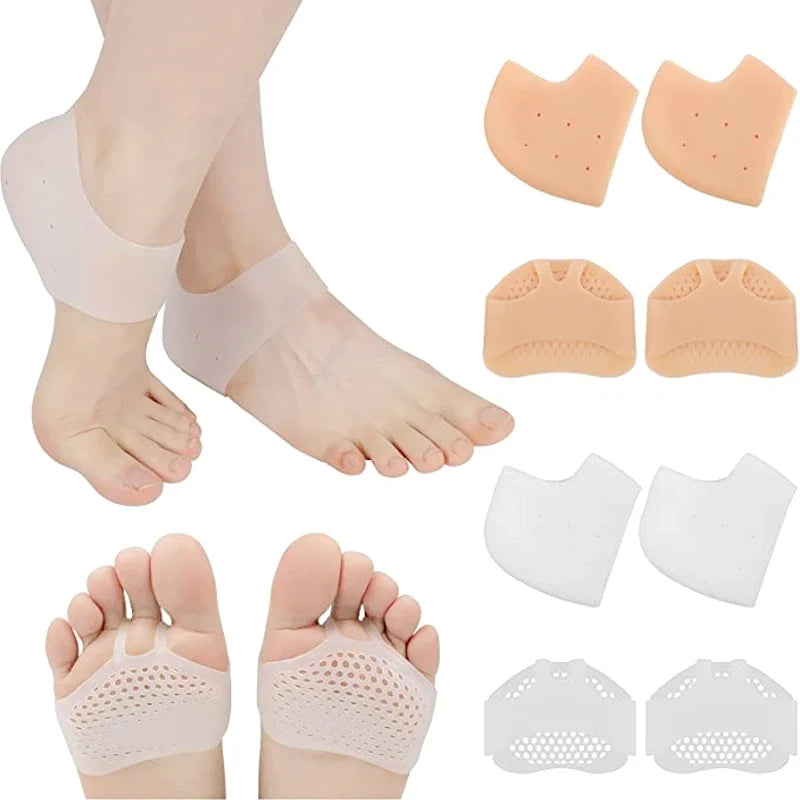 Taloneras de silicona y almohadillas para el mediopié – Máxima comodidad para pasos sin dolor
