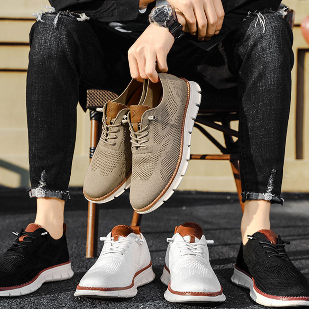 Zanviora™ Zapatos ortopédicos para hombre con diabetes – Extra anchos