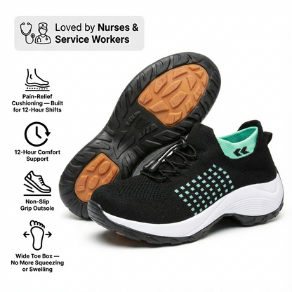 ShiftPro™ – Zapatos cómodos para turnos de 12 horas y alivio del talón y la fascitis plantar (compra uno y llévate otro gratis)