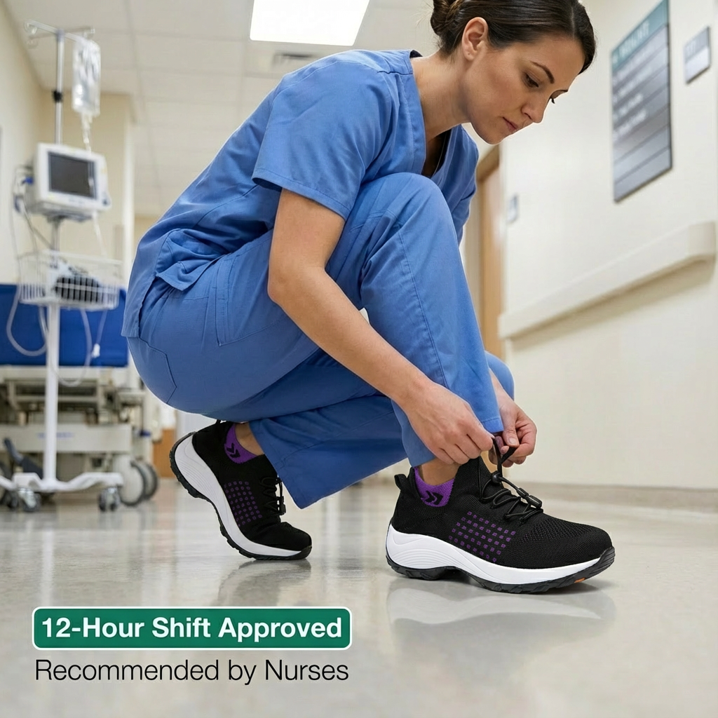 ShiftPro™ – Zapatos cómodos para turnos de 12 horas y alivio del talón y la fascitis plantar (compra uno y llévate otro gratis)