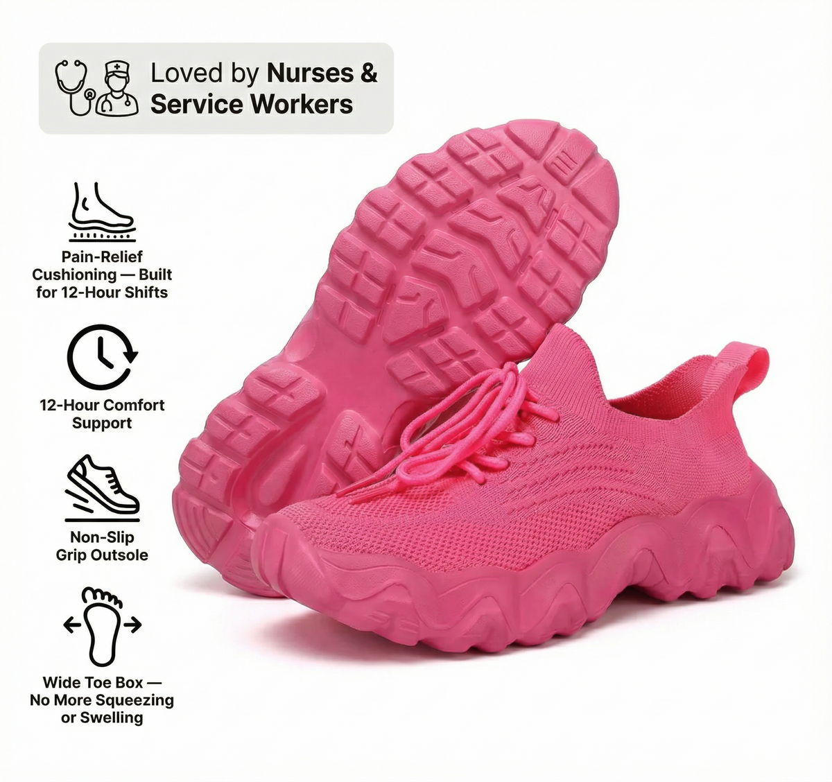 Zapatos para caminar con bienestar y soporte (compra uno y llévate otro gratis)