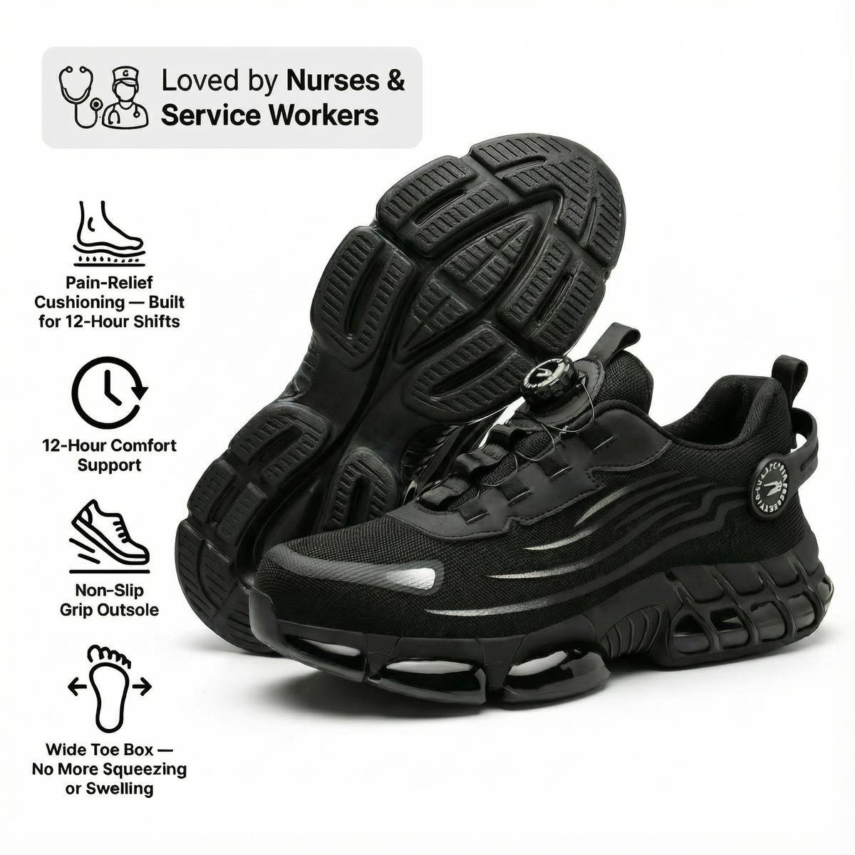 Zapatillas con puntera de acero para bienestar y protección
