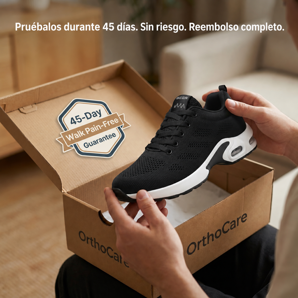 Zanviora™ Pro — Zapatos para turnos de 12 horas con alivio del dolor de pies, rodillas y espalda durante todo el día