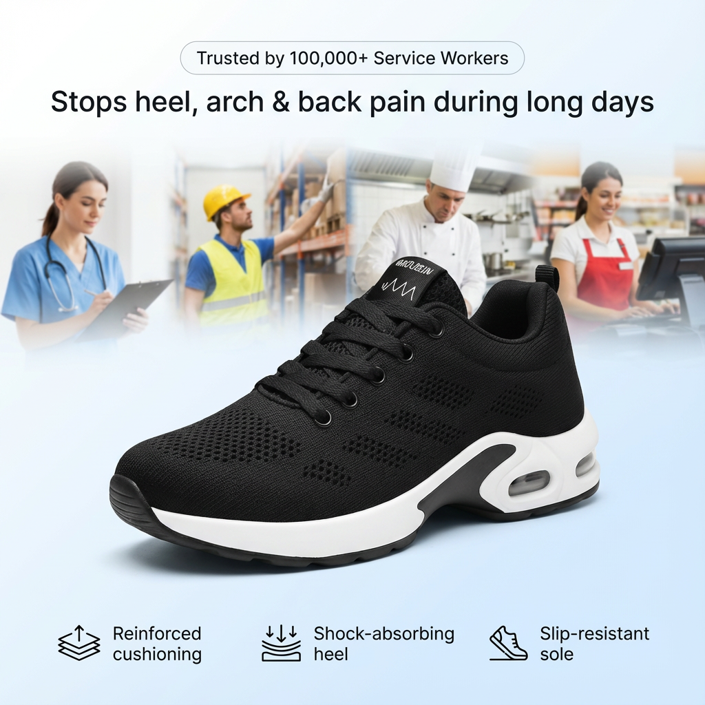 Zanviora™ Pro – Zapatos para aliviar el dolor de talón y la fascitis plantar