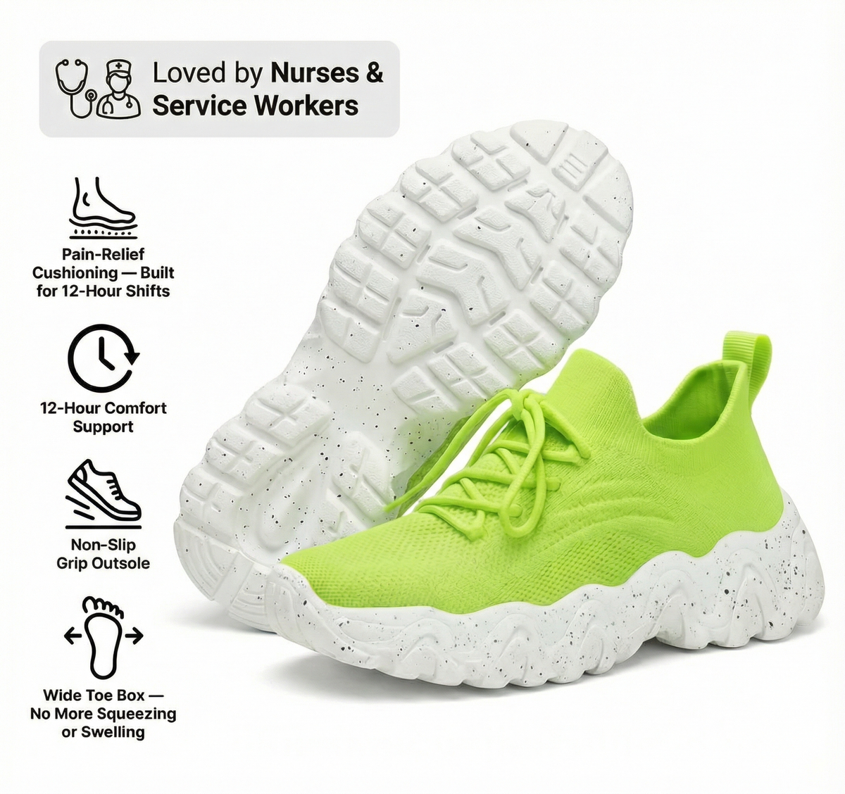 Zapatos para caminar con bienestar y soporte