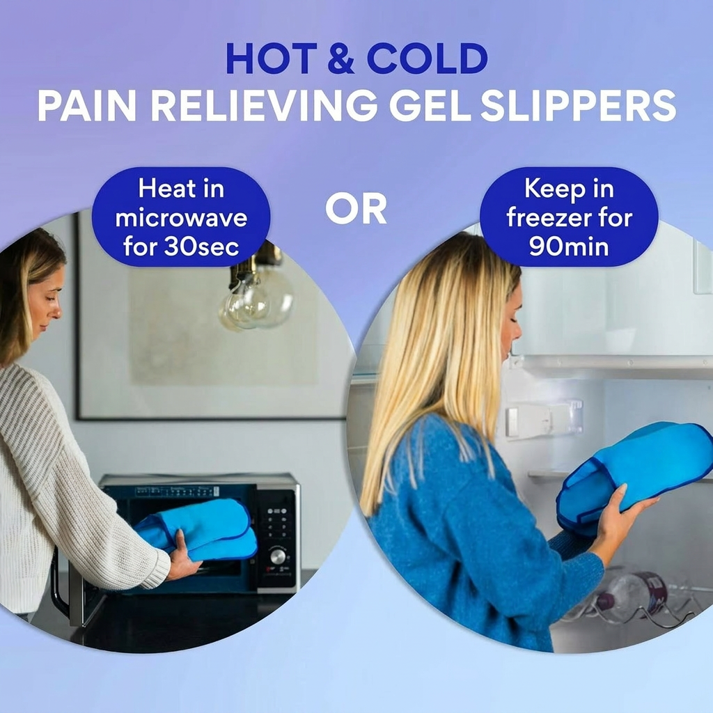 Zanviora™ Pantuflas ThermoRelief – Alivia el dolor de pies, reduce la presión y disfruta de comodidad todo el día