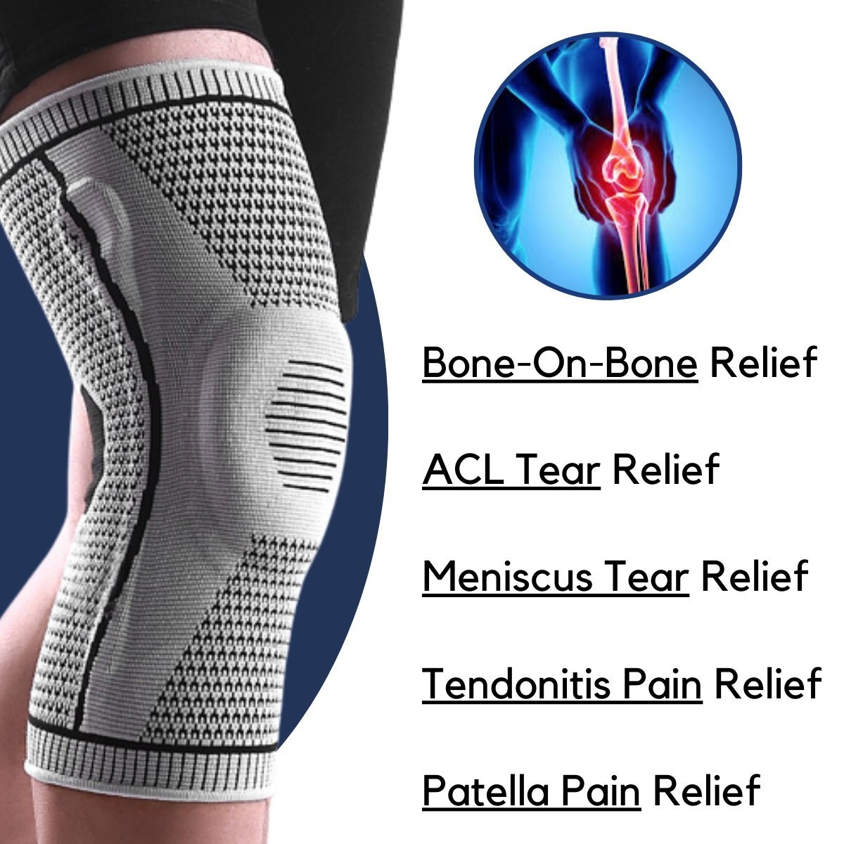 Zanviora™ FlexKnee Support – Rodilleras de compresión